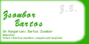 zsombor bartos business card